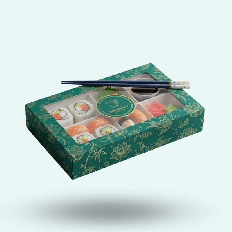 compostable sushi box customized
